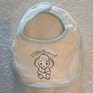 Disney Little Peanut Bib - White and Light Blue
